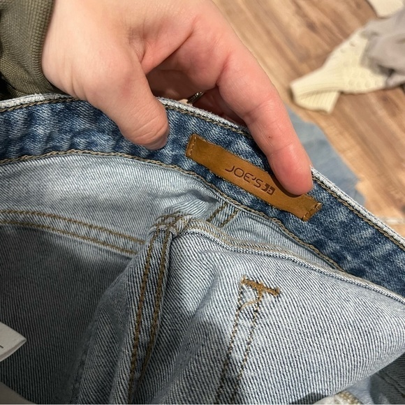 Joe's Jeans Smith High Rise Straight Leg Ankle Jean Side Stripe Raw Hem - Picture 12 of 15